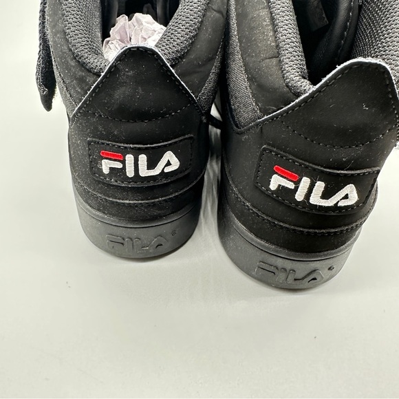 Fila V-10 Lux High-Top Sneakers – Men’s Size 9 Black/Red/White New in Box - Picture 6 of 10